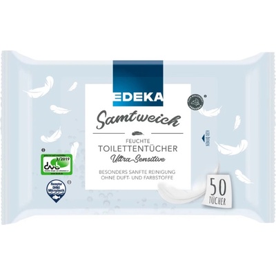 Edeka Vlhčený Sensitiv Ultra Sensitive 50 ks