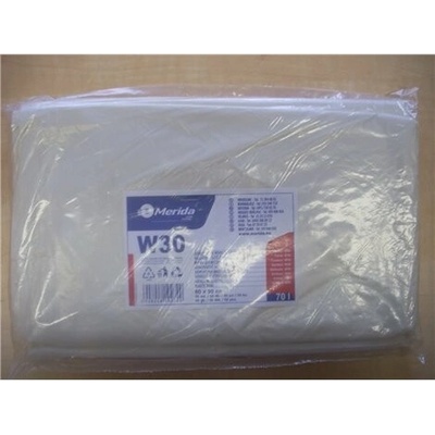 Merida Vrecká na odpadky LDPE 30µm 70 l biele 50 ks/b W30B