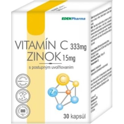 EDENPharma VITAMÍN C + ZINOK 30 ks