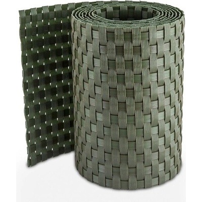 Ratanový plotový stínící pás - zelená, 19cm x 2,55m