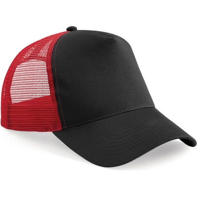 Beechfield Snapback Trucker čierna-červená