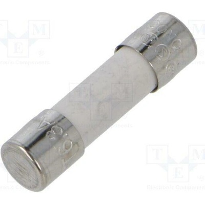 CONQUER ELECTRONIC UDA 6.3A 250V Pojistka: tavná; keramická,kulatý; 6,3A; 250VAC; zpožděná; 5x20mm