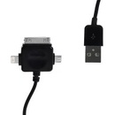 Whitenergy 09984 univerzální Kábel USB 2.0 prenos dát / nabíjanie 100cm čierny