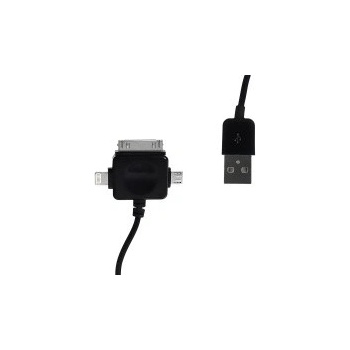 Whitenergy 09984 univerzální Kábel USB 2.0 prenos dát / nabíjanie 100cm čierny