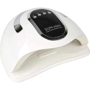  Професионална печка за нокти Sun X10 Max, 220W с 45 LED диода, Бяло дъно (SunX10MAX)