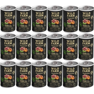 Wild Farm Monoprotein Pork 18 x 400 g