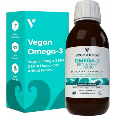 Vegetology Omega 3 EPA & DHA + Vitamin D3 Liquid Natural 150 ml