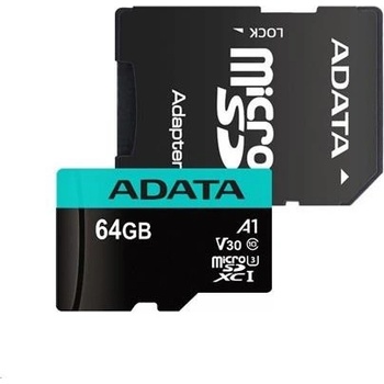 ADATA MicroSDXC 64 GB AUSDX64GUI3V30SA2-RA1