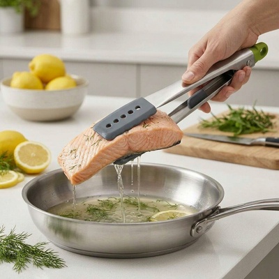 JOSEPH JOSEPH Kliešte Elevate Silicone Steel 10162, šedé/zelené