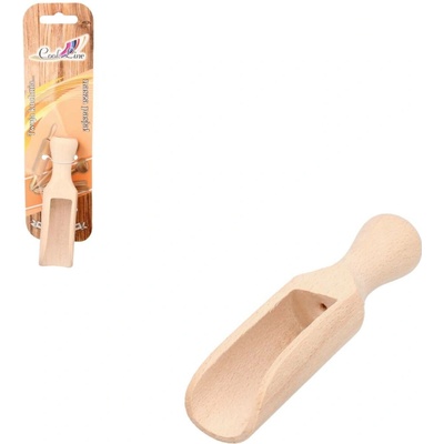 Dřevěná naběračka na sůl a koření - 10 cm