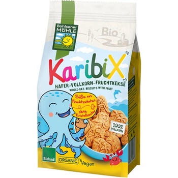 Bohlsener Muhle Био овесени бисквити Bohlsener Muhle - Карибикс, плодови, 125 g (BB201645)