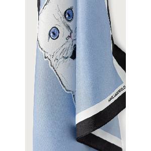 Karl Lagerfeld шалче дамско от коприна (B4W33095)