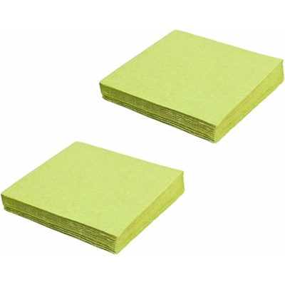 Mazurek Ubrousky 33x33 cm žluto zelené 40 ks 3V party 8595596331154