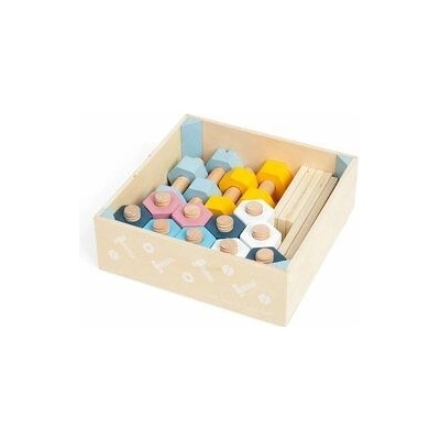 Bigjigs Toys Přepravka matic a šroubů