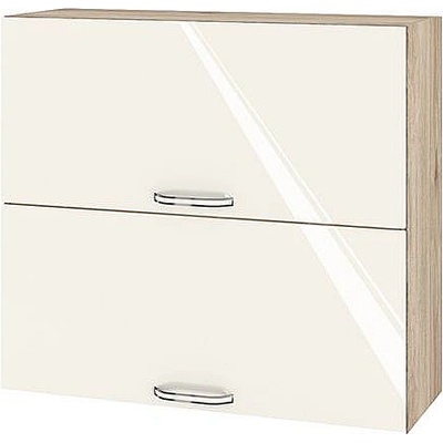 ИРИМ Горен кухненски шкаф Сити АРФ-Крийм гланц-11-12 80 см