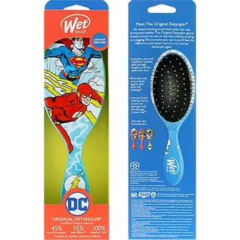 Wet Brush Original Detangler Justice League Четка за коса Superman And Flash