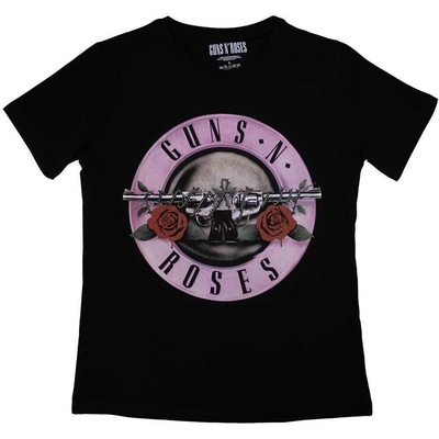 Guns N' Roses Classic Logo Black S Дамски Риза (GNRTS04LB01)
