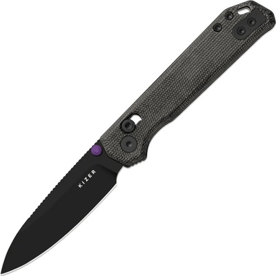 Kizer Begleiter 2.9 BD1N,Black PVD Coating,Norplex UltreX Micarta