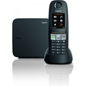 Gigaset Gigaset E630 вътрешен телефон с голям ключ безжичен IP65 черен (S30852-H2503-C101)