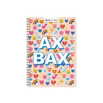 Sentio Тетрадка със спирала 17x25cm Fipster Ax Bax 80 листа