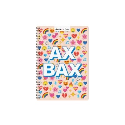 Sentio Тетрадка със спирала 17x25cm Fipster Ax Bax 80 листа