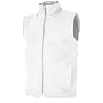 DYKENO jada 012-k34 / Унисекс поларена жилетка - бяла xxxl (012-k34-02-3xl)
