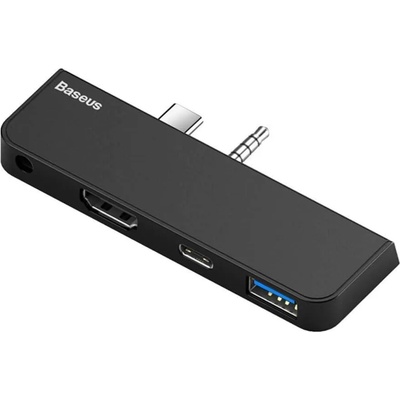Baseus CAHUB-FT01 Multifunctional Hub - мултифункционален хъб за свързване на допълнителна периферия за Microsoft Surface Go (черен)
