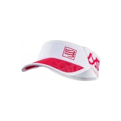 COMPRESSPORT SPIDERWEB ULTRALIGHT VISOR bílo/červená Bílá běžecký kšilt