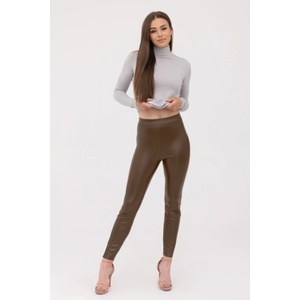 Gatta Bodywear Дамските клин от изкуствена кожаEH-79202-Brąz - Черен, размер M