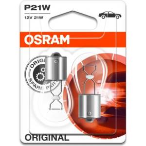 OSRAM Крушка OSRAM P21W, 12V, 21W, 460lm, 2 броя