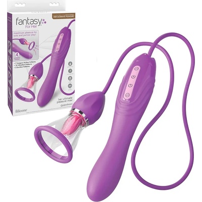 Вибратор и клитор стимулатор, 4 в 1 - Her Ultimate Pleasure Max (PIPE496812)