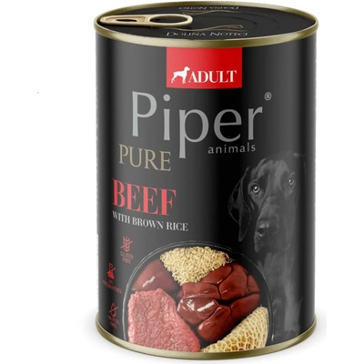 Dolina Noteci Pure Adult Dog - консервирана храна за кучета с телешко и кафяв ориз, 400 гр