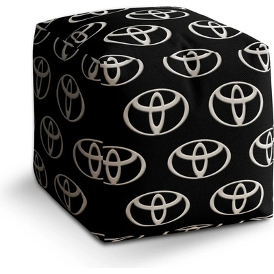 Sablio Taburet Kocka Toyota Pattern: 40x40x40 cm