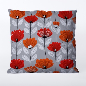 Takoy nepremokavý polyester red flowers 2-HT-00305 45 x 45 cm