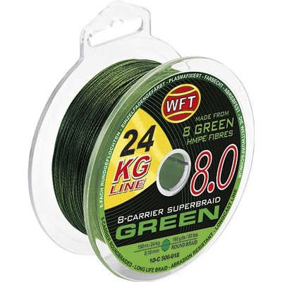 WFT šnúra KG 8.0 green 150m 0,08mm 9kg