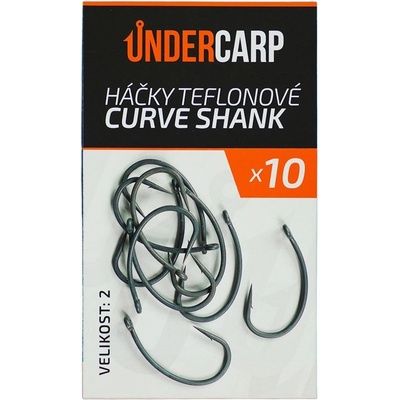 UnderCarp Teflonové CURVE SHANK vel.4 10 ks