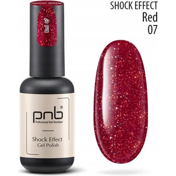 Hybridný lak UV/LED Gel Polish SHOCK EFFECT 07 Red PNB 8 ml