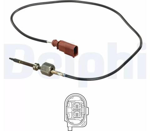 DELPHI Čidlo teploty výfukových plynů DF TS30252