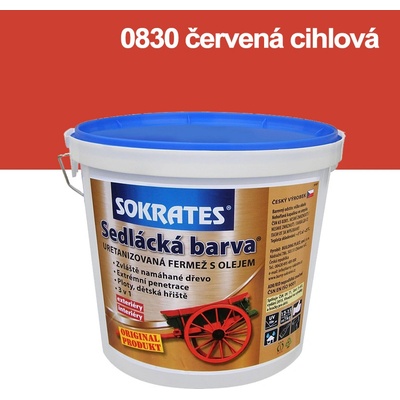 SOKRATES Sedlácká barva 0830 červená cihlová 2kg