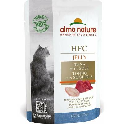 Almo Nature HFC in Jelly s tuňákem a mořským jazykem 24 × 55 g