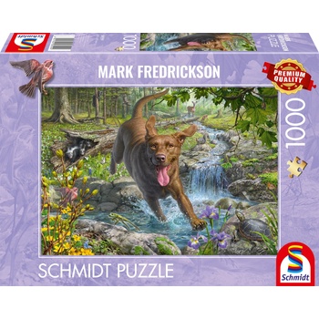 Schmidt Spiele Пъзел Schmidt от 1000 части - Ретривър през пролетта (58559)