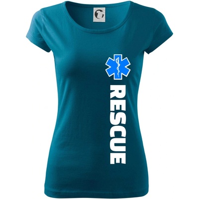 Rescue pre záchranárov Pure dámske tričkoPetrolejová