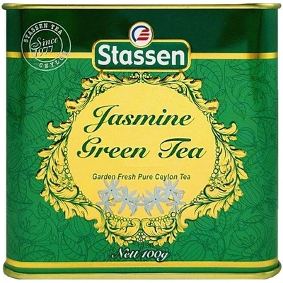 Stassen Zelený čaj Jasmine Green Tea plech 100 g