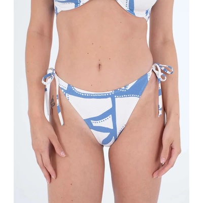 Hurley Gumtree Tie Side bikini bottom - White (Quiet Harbor)
