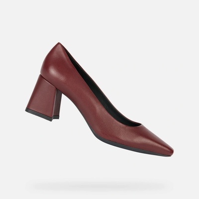 Geox Women's pumps Giselda čierna tmavo červená Burgundy