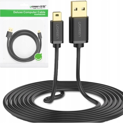 Ugreen 10385 USB - mini USB cable 480 Mbps, 1,5m, černý