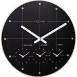 NeXtime Стенен часовник Big City 43 см черен (8197ZW)