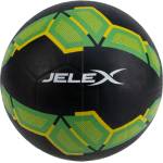 JELEX Футболна топка JELEX Bolzplatzheld Rubber Football black-green