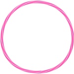 Fitforce Hulahop50 розово, бяло (hula hoop stripes 50 u24a)