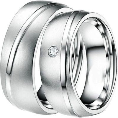 ST-88027 Ocelové snubní prsteny